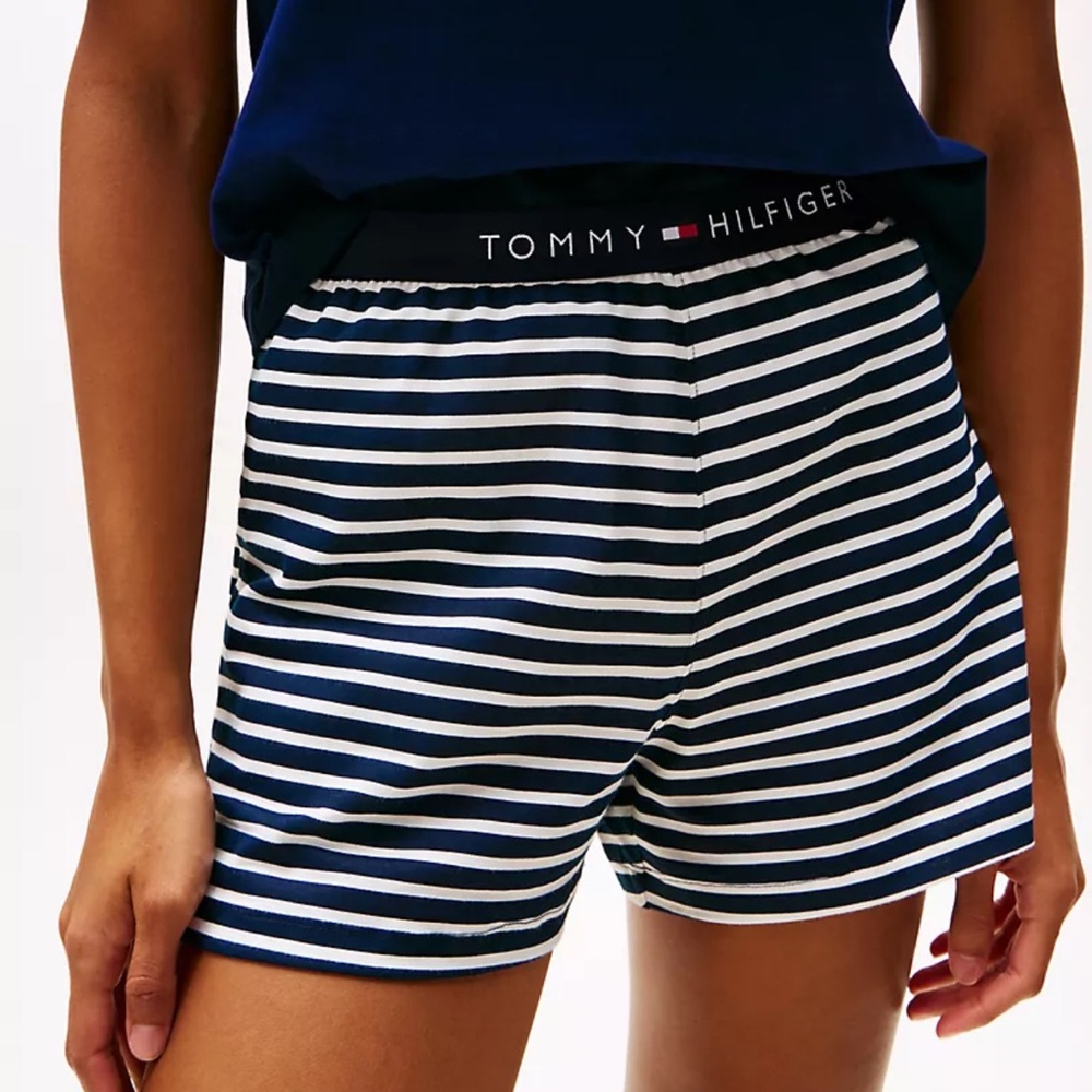 Tommy Hilfiger Women's Black and White Striped Pajama Set - Picture 7 of 7